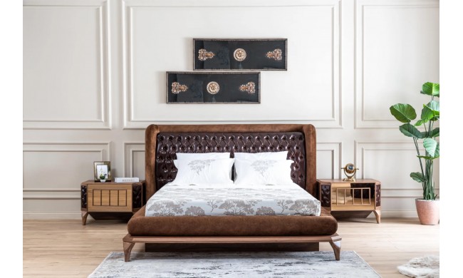 Lotus Wood Bedroom Set