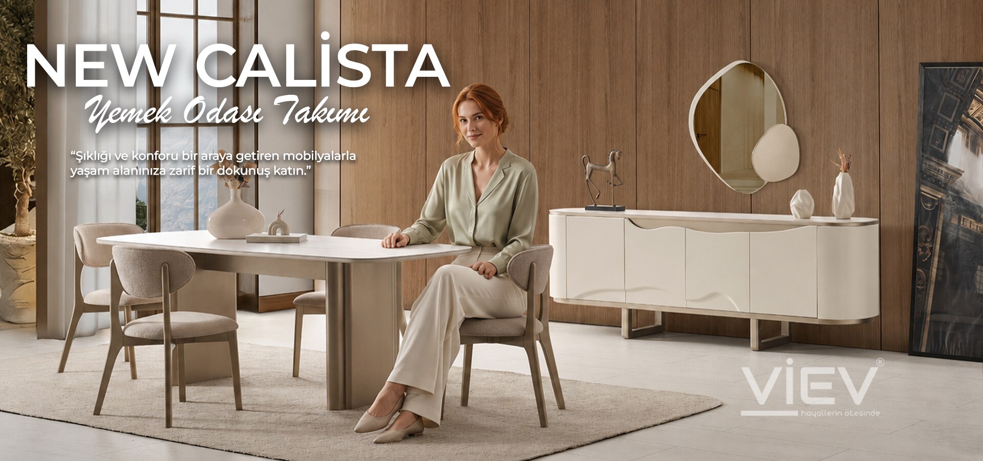 New Calista Yemek Odası — Viev Mobilya