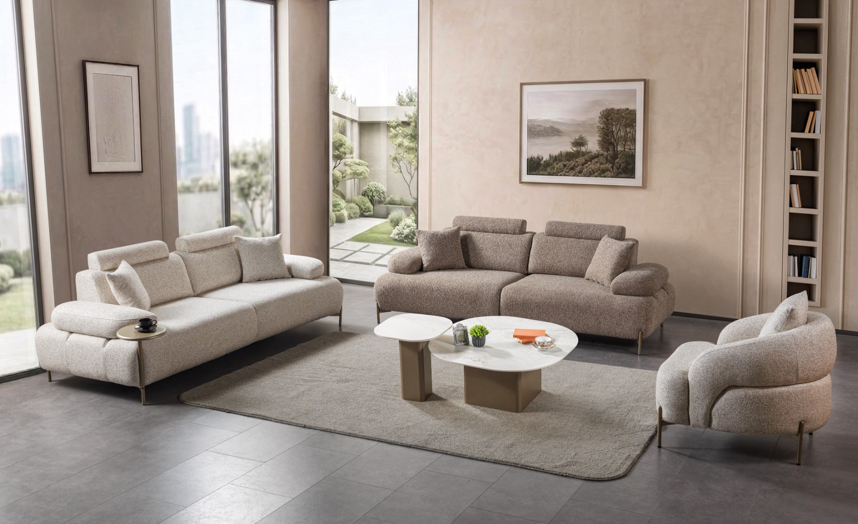 Linen Koltuk Takımı — 2